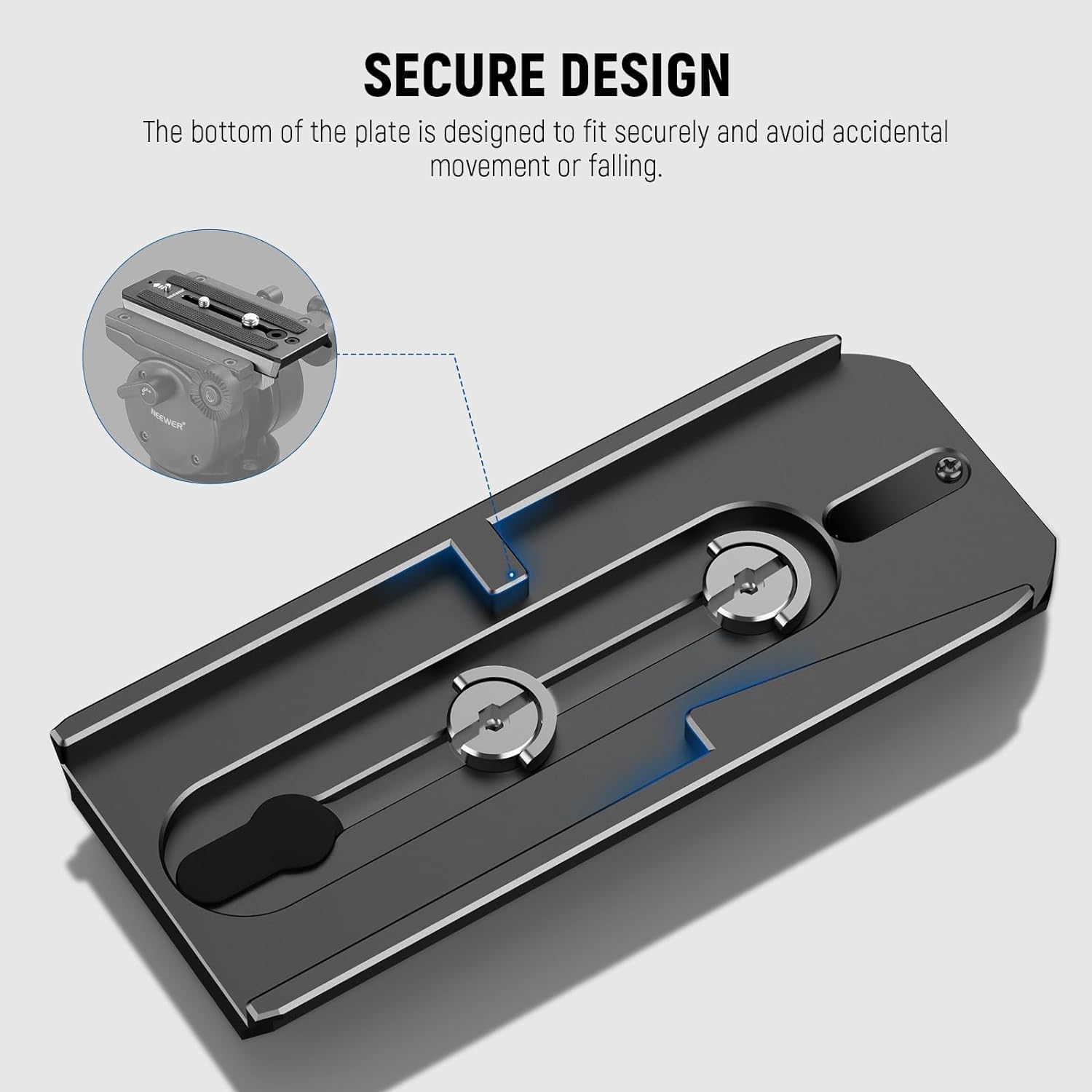 SECURE DESIGN

The bottom of the plate is designed to fit securely and avoid accidental movement or falling.