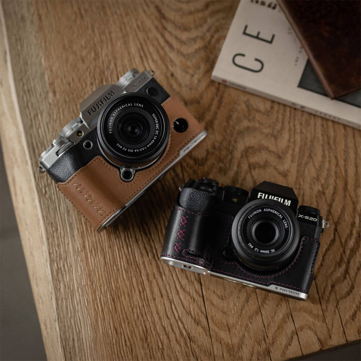 FUJIFILM ASPHERICAL LENS SUPER FUJINON XC EBC 052 24 OIS 1:3.5-5.6 15-45mm XX  
CE E  
FILM FUJINON ASPHERICAL X-S20 LENS  
13 35mm x  
PGYTECH