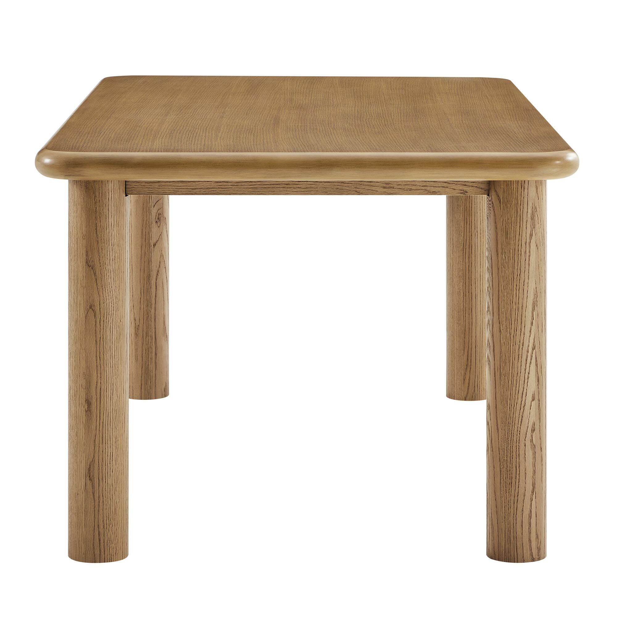 Back. Modway - Alvia 72" Rectangular Wood Dining Table by Modway - Weathered Oak.