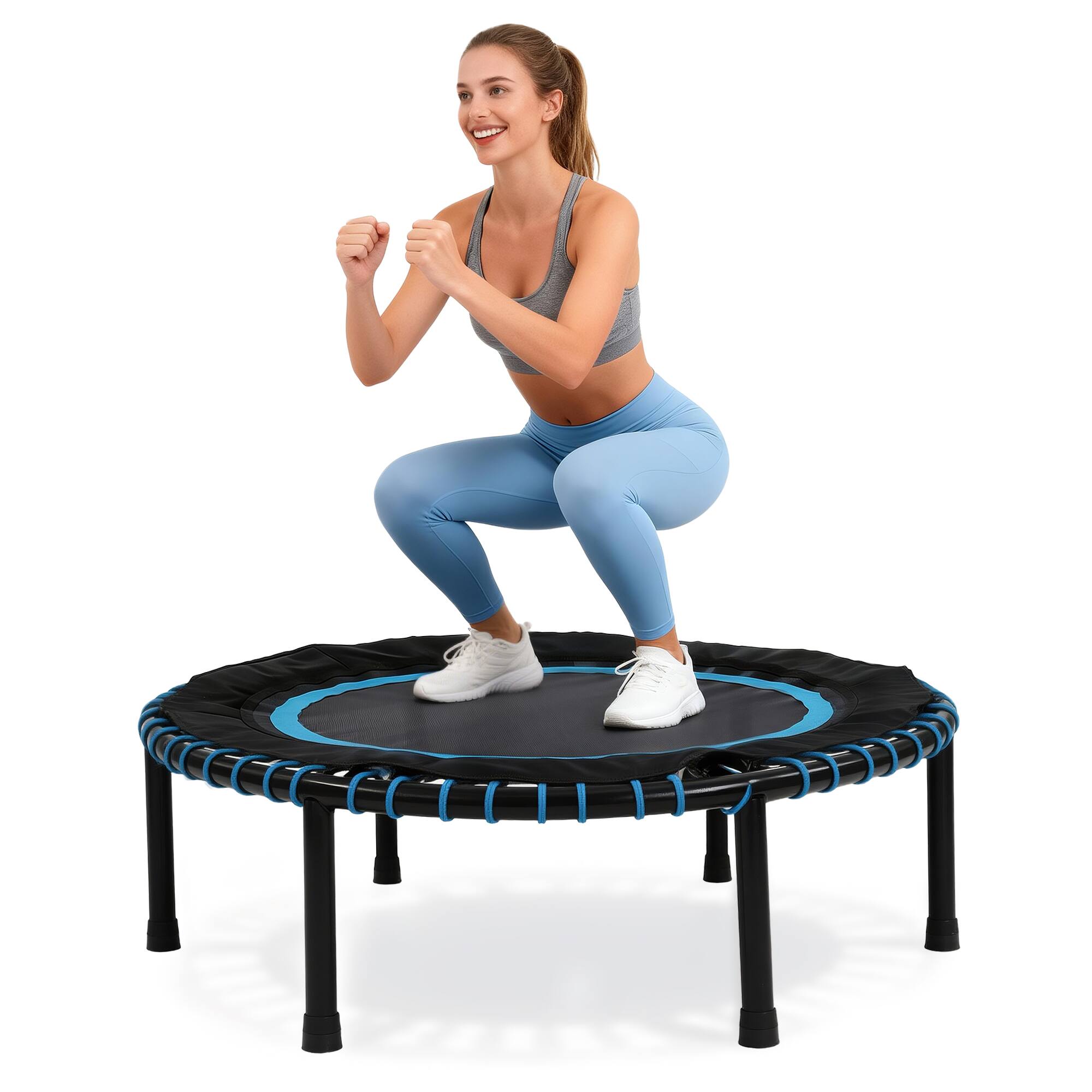 Alt View 6. LOVMOR - Lovmor 3.3 FT Trampoline with Bungee Support Recreational Trampoline for Adults.