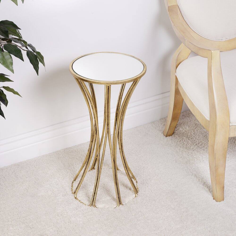 Alt View 8. Butler Specialty - Faruh Metal & Mirrored Side Table - Silver.