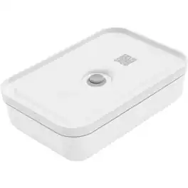 ZWILLING - Fresh & Save Plastic Flat Lunch Box, Airtight Food Container, Meal Prep Container, BPA-Free, Grey - Large - White