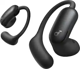Soundcore - by Anker AeroFit 2 Pro Dual-Form Wireless Bluetooth Earbuds with Open-Ear and Active Noise Cancellation Seamless Switch - Black