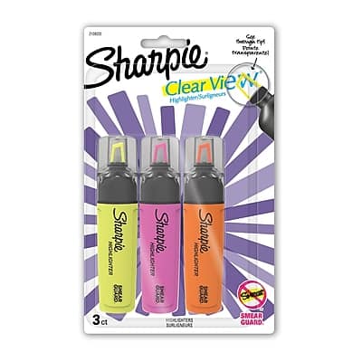 Sharpie - Clear View Highlighter, Chisel Tip, Assorted, 3/Pack (1912767/2128222) price history on PriceWatchPro