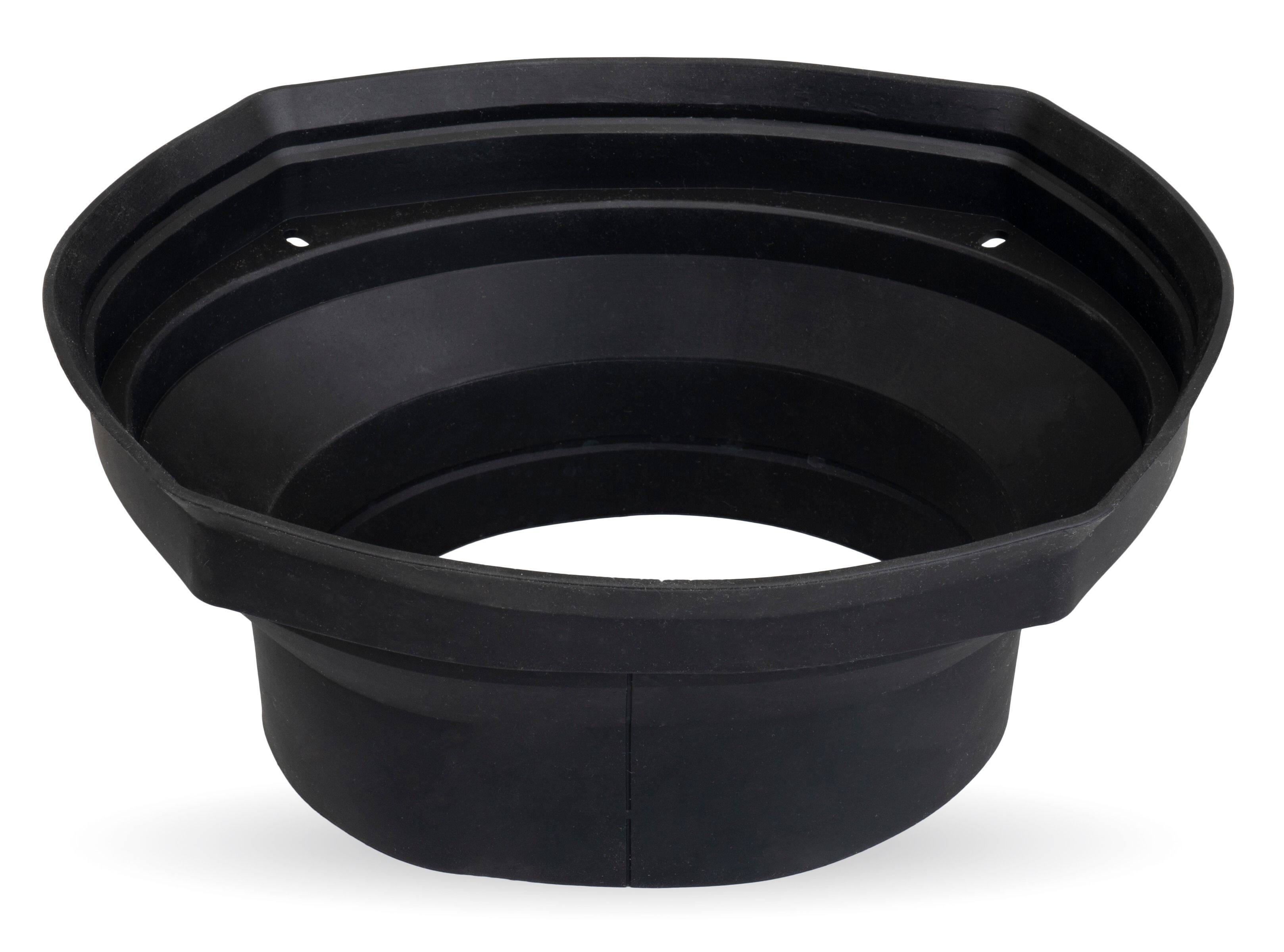 Alt View 4. NVX - XBAF68 2 Piece Universal 6" x8” and 5"x7" Silicone Rubber Speaker Baffles with Self Adhesive Foam Base Pad.