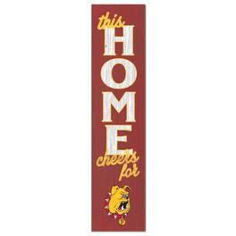 Jardine - Ferris State Bulldogs 12" x 48" This Home Leaner - Red