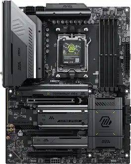 MSI - MAG X870E TOMAHAWK MAX WIFI (Socket AM5) AMD X870E ATX DDR5 Wi-Fi 7 Ryzen 9000 / 8000 / 7000 Motherboard - Black