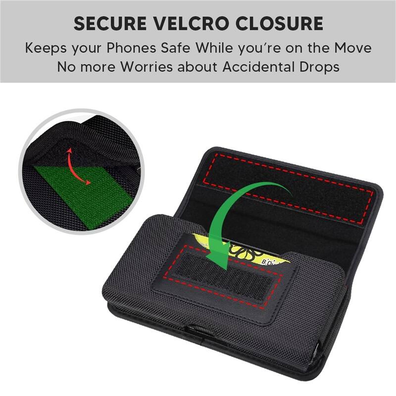 SECURE VELCRO CLOSURE Keeps your Phones Safe While you're on the Move No more Worries about Accidental Drops B.D