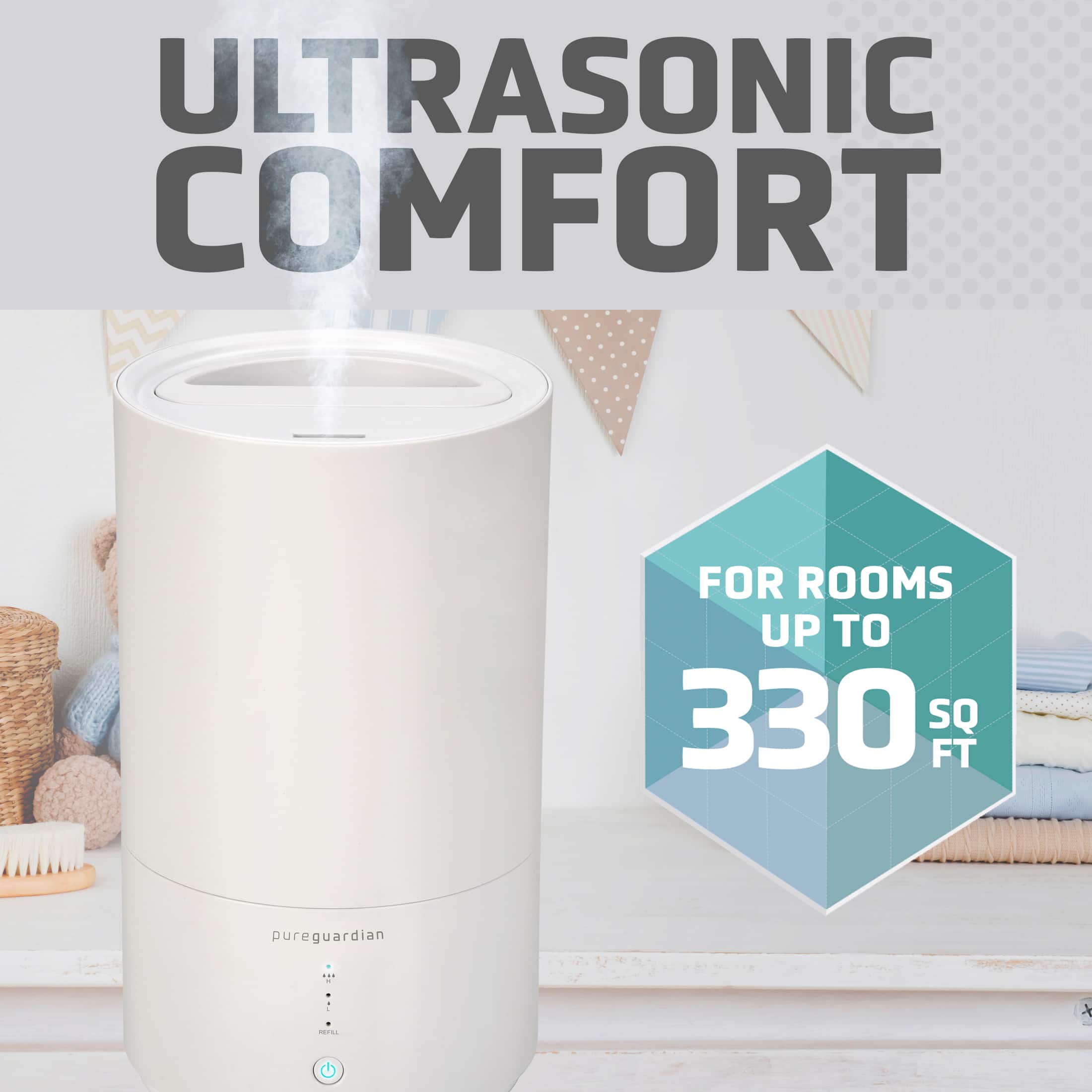 UltraSonic Comfort for Rooms Up to 330 Sq Ft.
