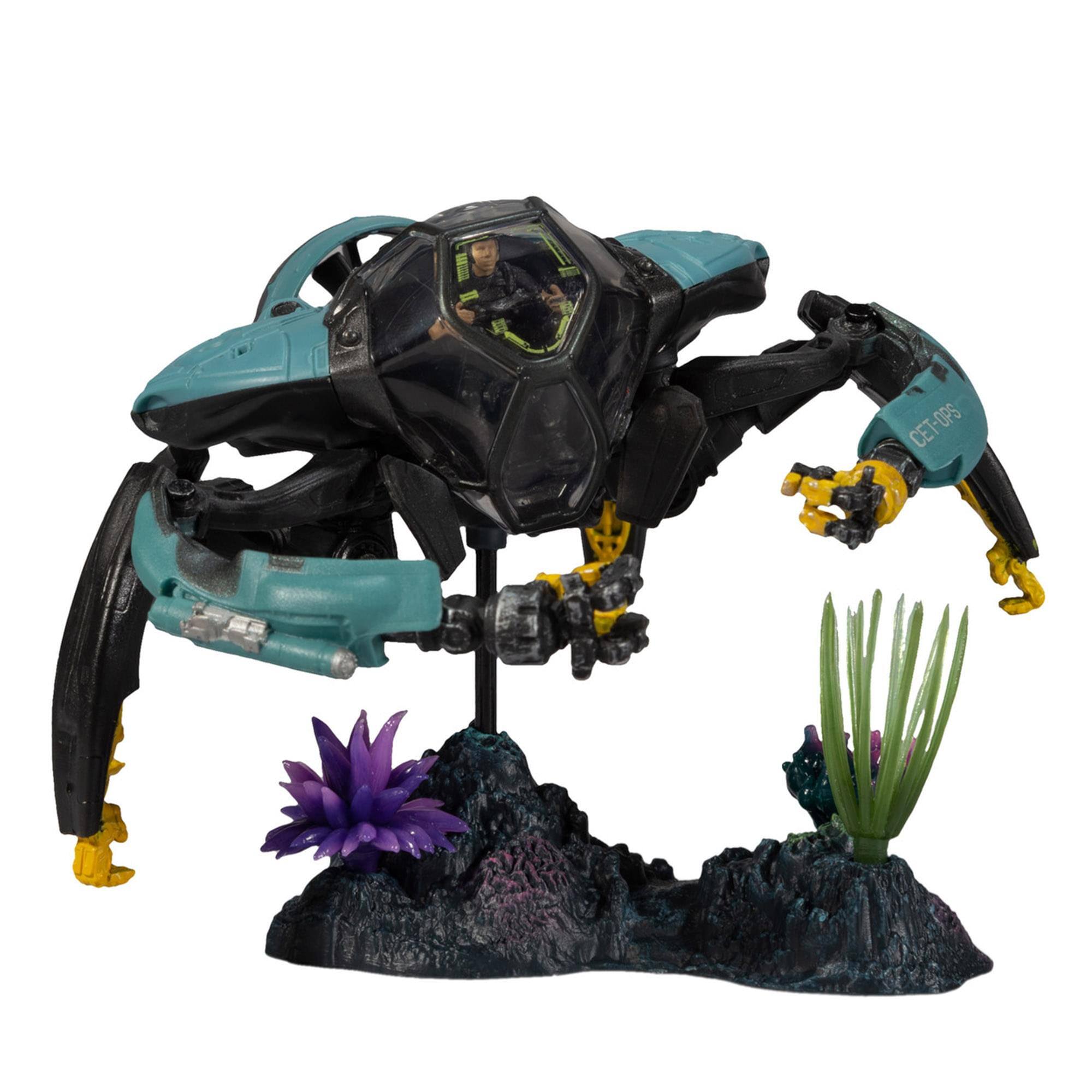 Alt View 2. McFarlane Toys - Avatar World of Pandora Figure Set | CET-OPS Crabsuit with RDA Driver - Multi-Colored.