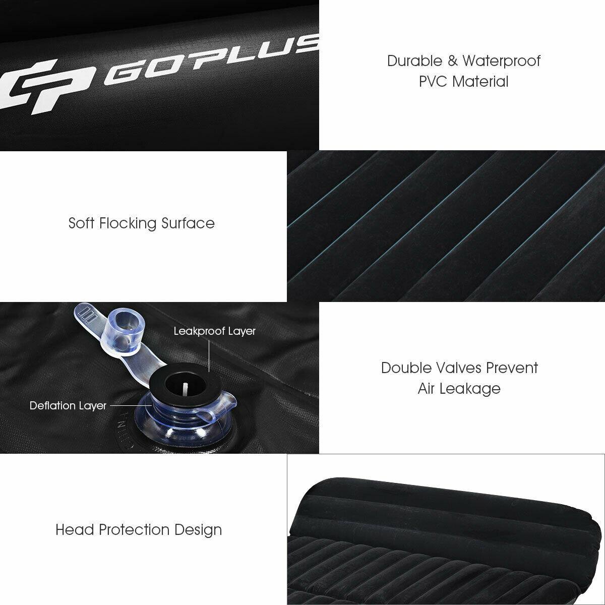 - Durable & Waterproof PVC Material
- Soft Flocking Surface
- Leakproof Layer
- Deflation Layer
- Double Valves Prevent Air Leakage
- Head Protection Design