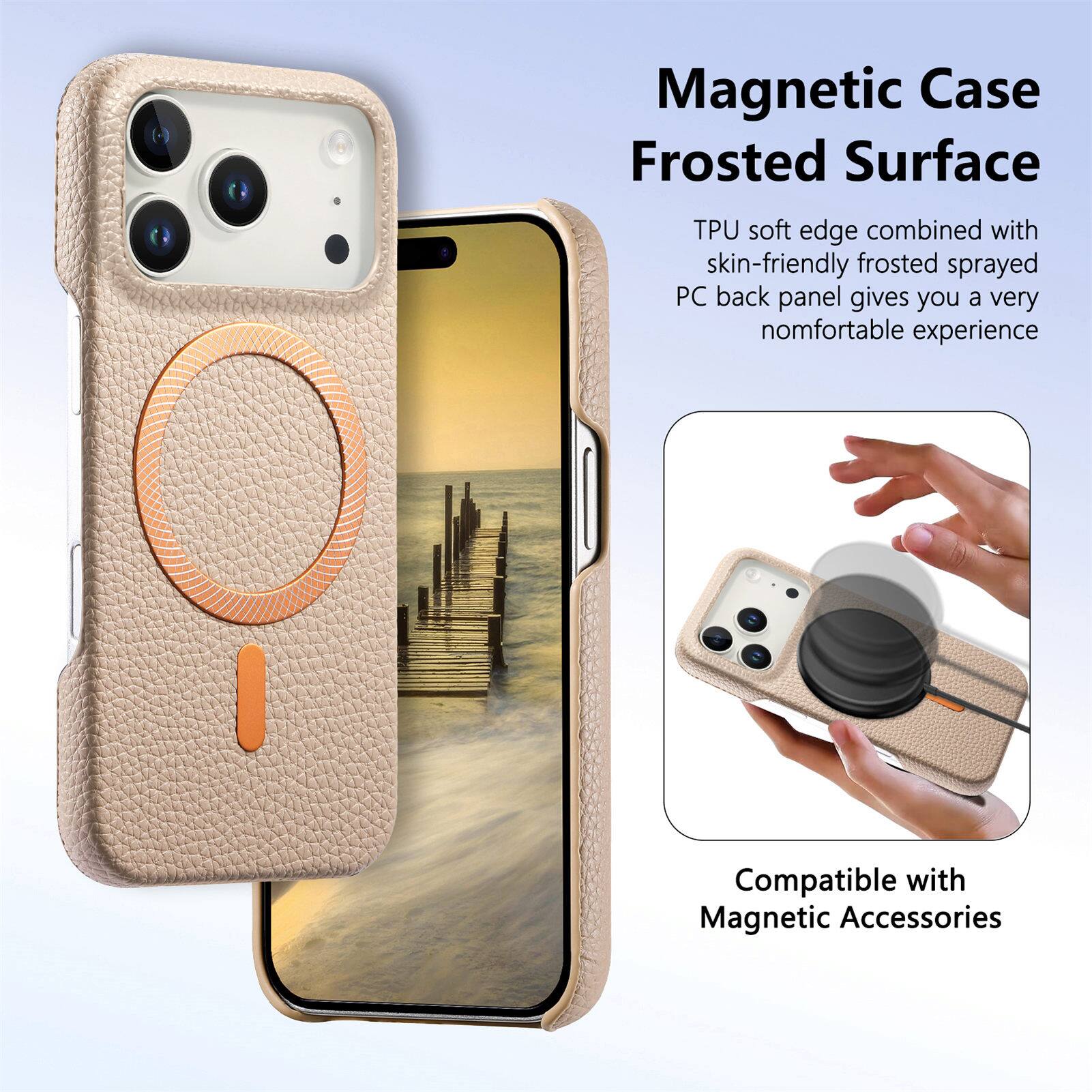 Magnetic Case Frosted Surface

TPU soft edge combined with skin-friendly frosted sprayed PC back panel gives you a very comfortable experience

Compatible with Magnetic Accessories