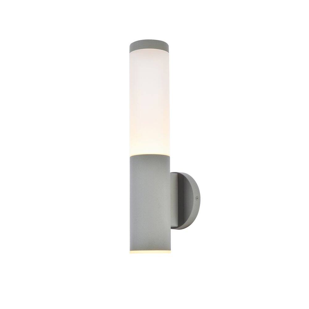 Alt View 2. Living District - Raine Integrated Led Wall Sconce In Silver - Silver.