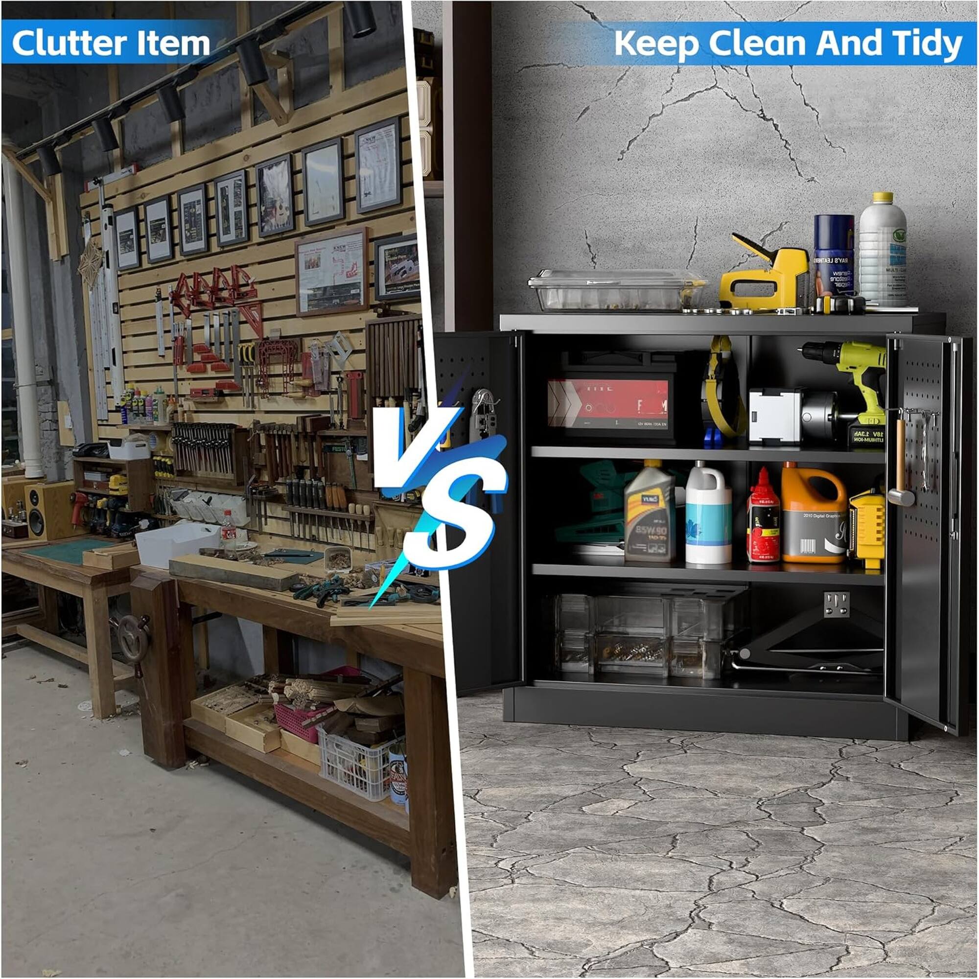 Clutter Item  
Keep Clean And Tidy  
VS