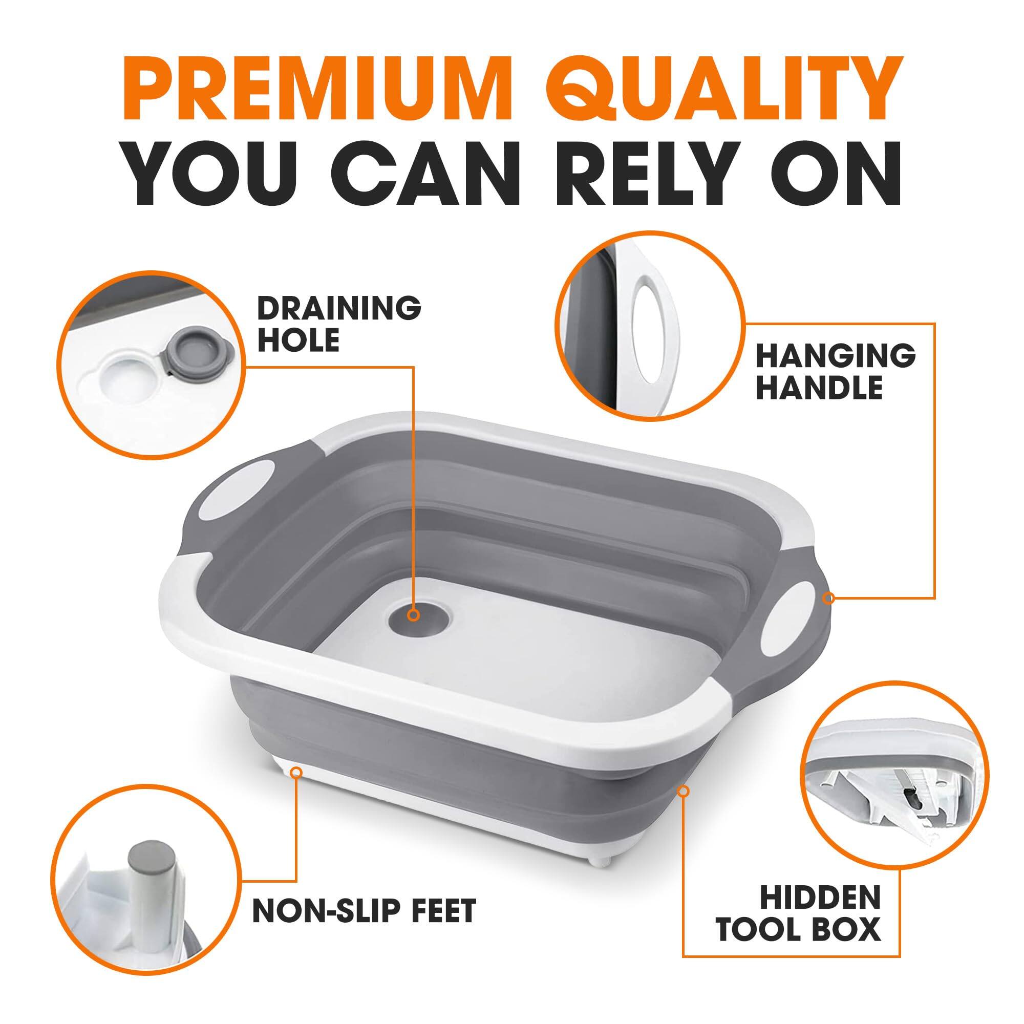 PREMIUM QUALITY YOU CAN RELY ON

- DRAINING HOLE
- HANGING HANDLE
- NON-SLIP FEET
- HIDDEN TOOL BOX