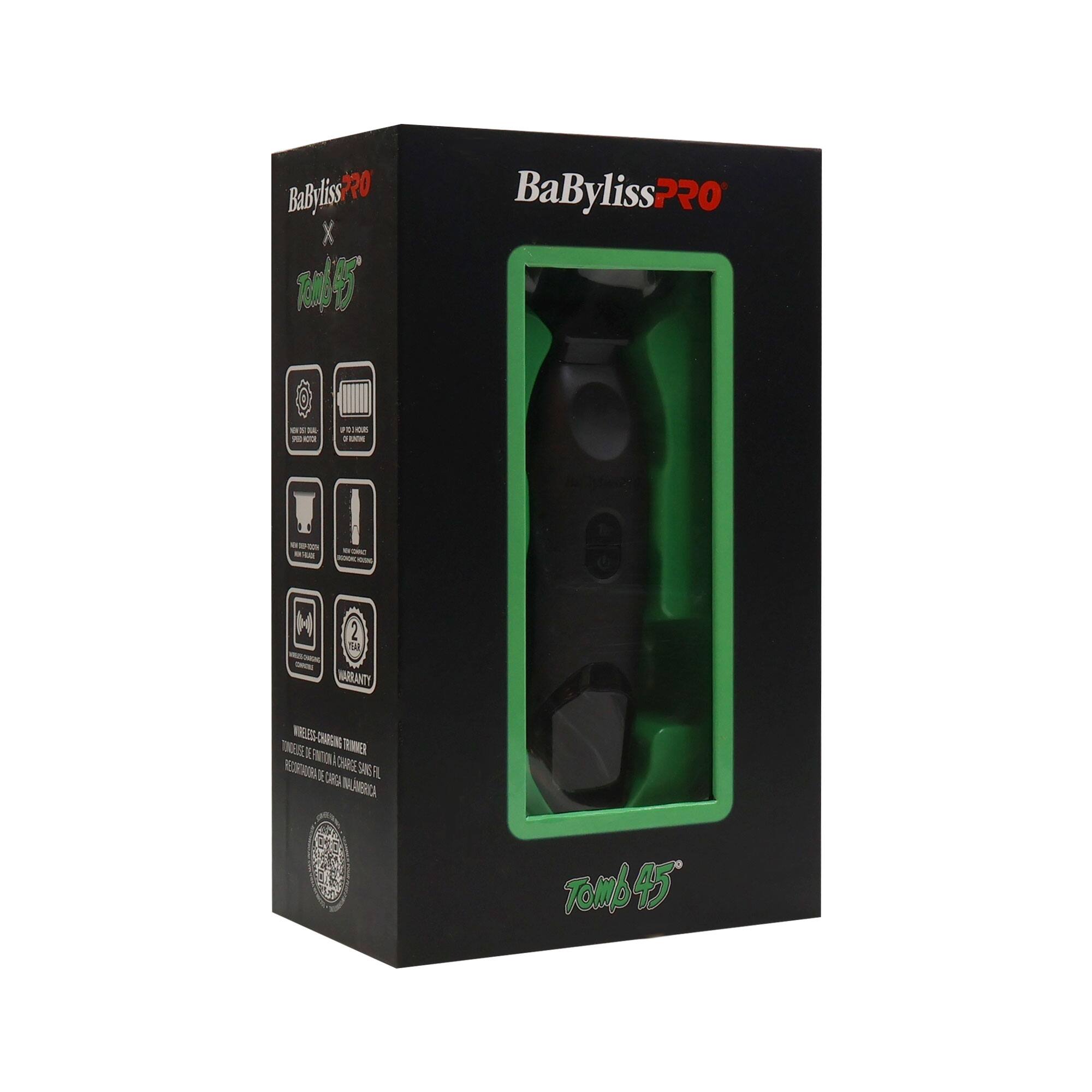 BaByliss PRO  
BaByliss PRO X  
Tomb 45  
BaByliss 770  
Tomb 45  
WIRELESS CHARGING TRIMMER  
RECHARGEABLE WITH A CABLE  
WARRANTY