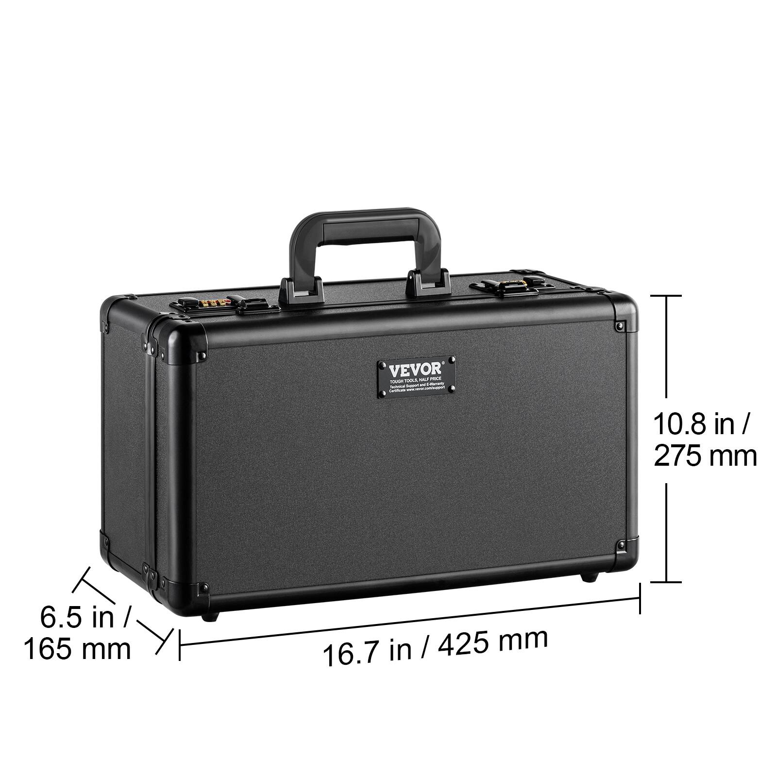 VEVOR  
TOUGH TOOLS, MADE FOR TOUGH JOBS  

10.8 in / 275 mm  
16.7 in / 425 mm  
6.5 in / 165 mm