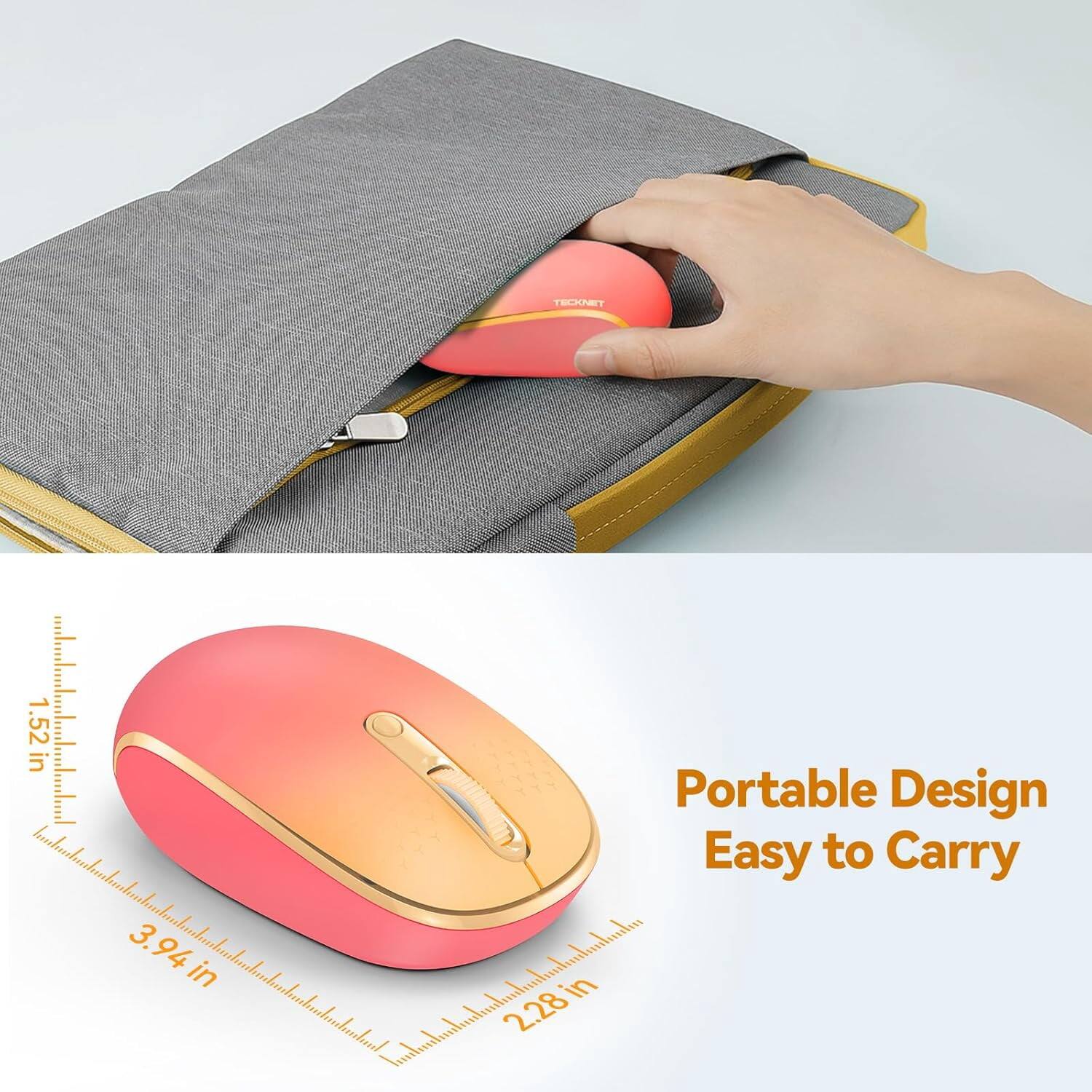 TECKNET

1.52 in www.bookodoooooooooooooooooooooohool Portable Easy to Carry Design  
3.94 in  
2.28 in