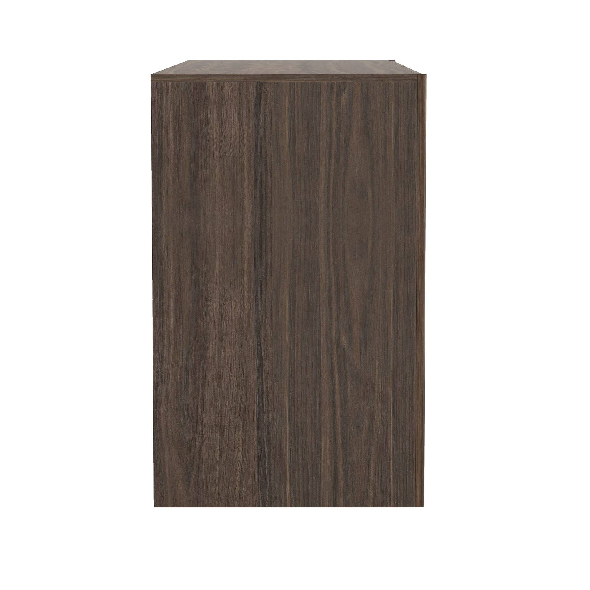 Alt View 4. Manhattan Comfort - Linda Modern 60" Sideboard - Walnut Brown.