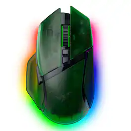 Razer - Basilisk V3 Pro 35K Optical Gaming Mouse with HyperScroll Tilt Wheel - Wireless - Phantom Green