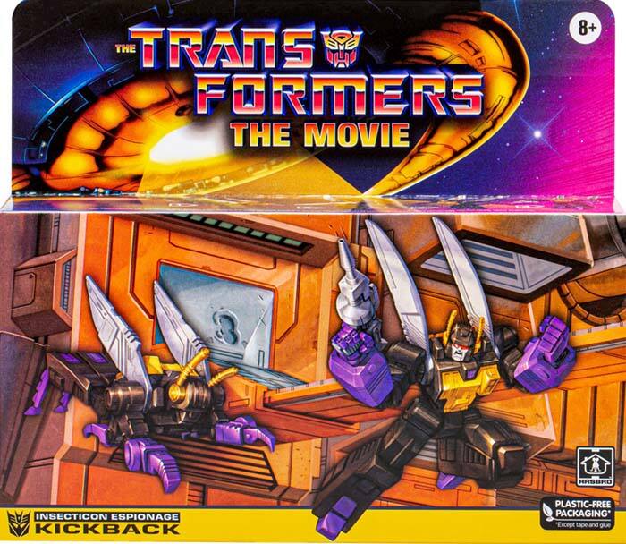 The Transformers: The Movie  
8+  
Hasbro  
Insecticon Espionage Kickback  
Plastic-Free Packaging*  
*Except tape and glue