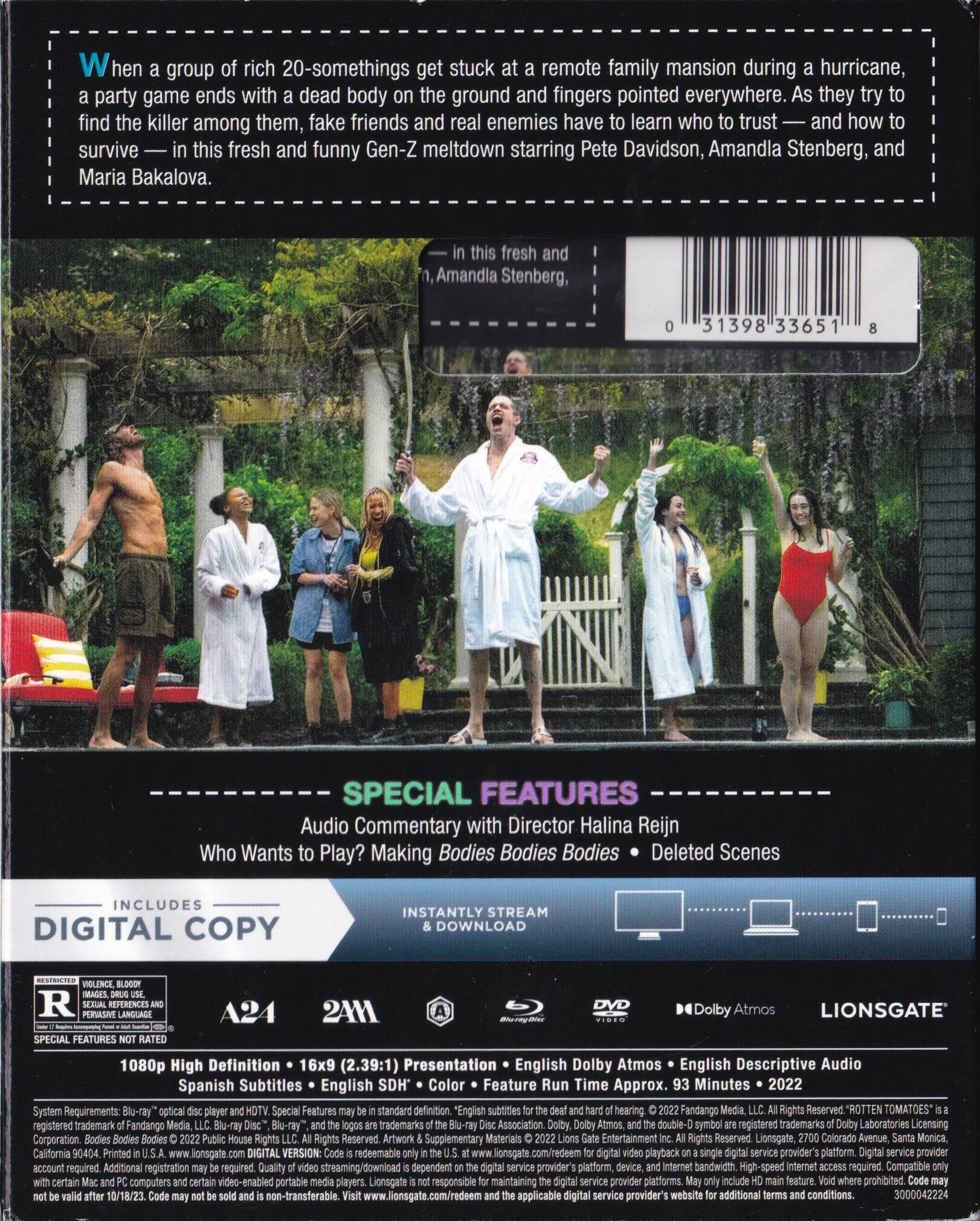 Alt View 1. Bodies Bodies Bodies   - BLU-RAY.
