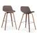 Angle. Simpli Home - Randolph Bentwood Counter Height Stool (Set of 2) - Distressed Chocolate Brown.
