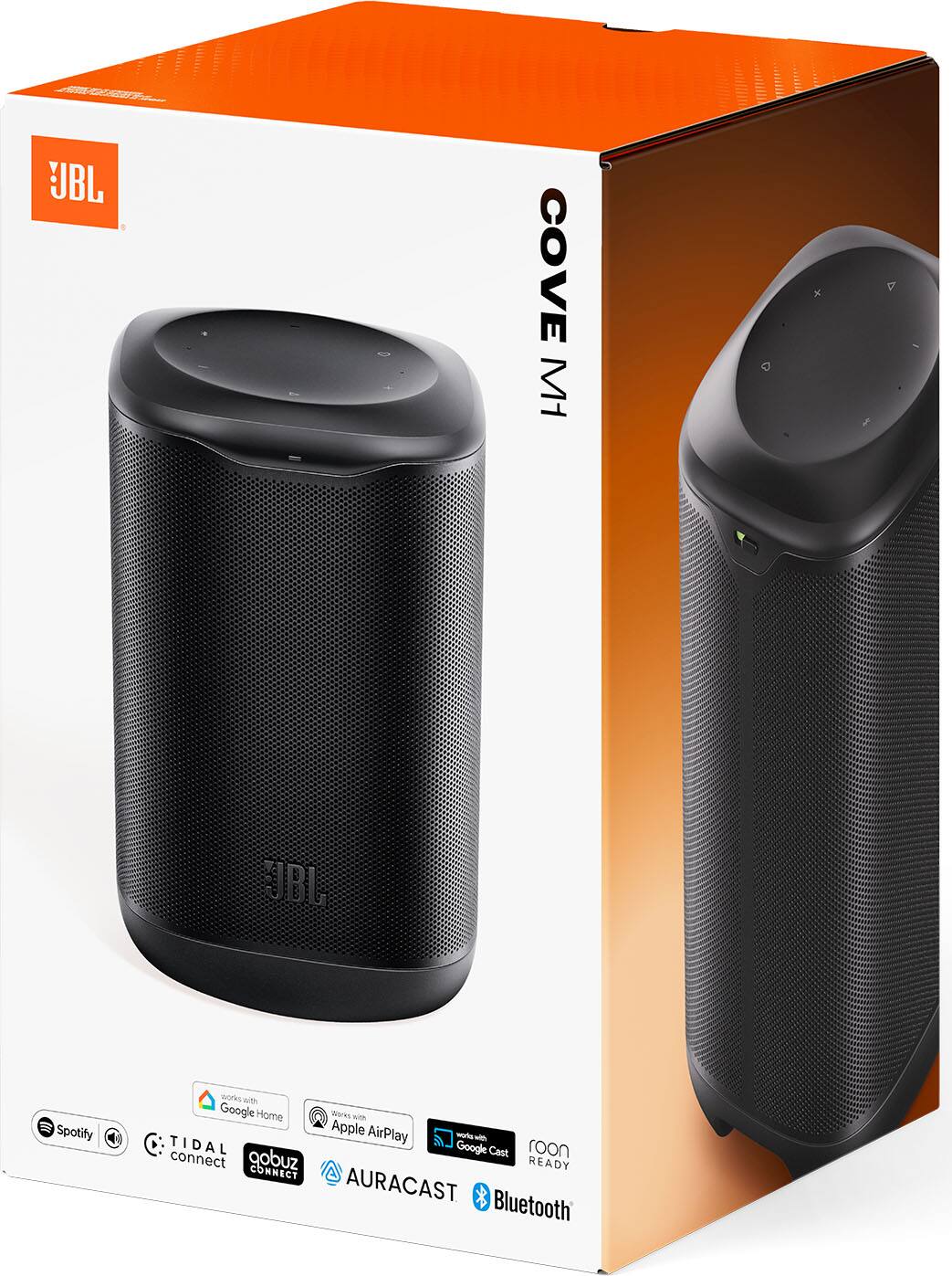 UBL  
COVE MH  
JBL  
Spotify  
works with Google Home  
Works with Apple AirPlay  
TIDAL  
Google Cast  
roon connect  
sudop CONNECT READY  
AURACAST  
Bluetooth