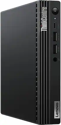Lenovo - Refurbished Excellent - ThinkCentre M70Q G3 Tiny i5-12400T 16GB 256GB SSD Windows 11 Pro - Black