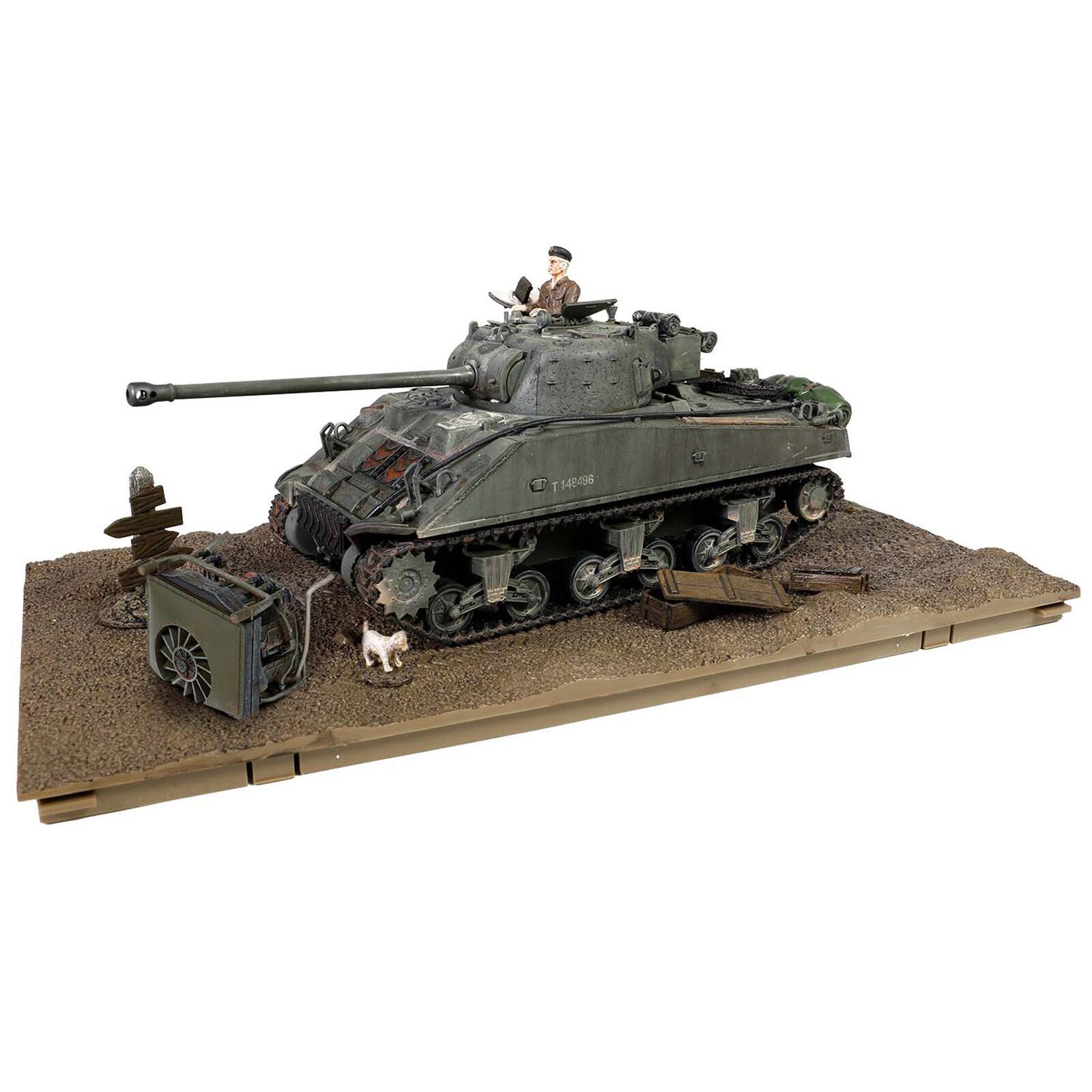 Alt View 1. Forces Of Valor - British Sherman Firefly Vc. Tank "Normandy" (1944) British Royal Army 1/32 Diecast Model by Forces of Valor.