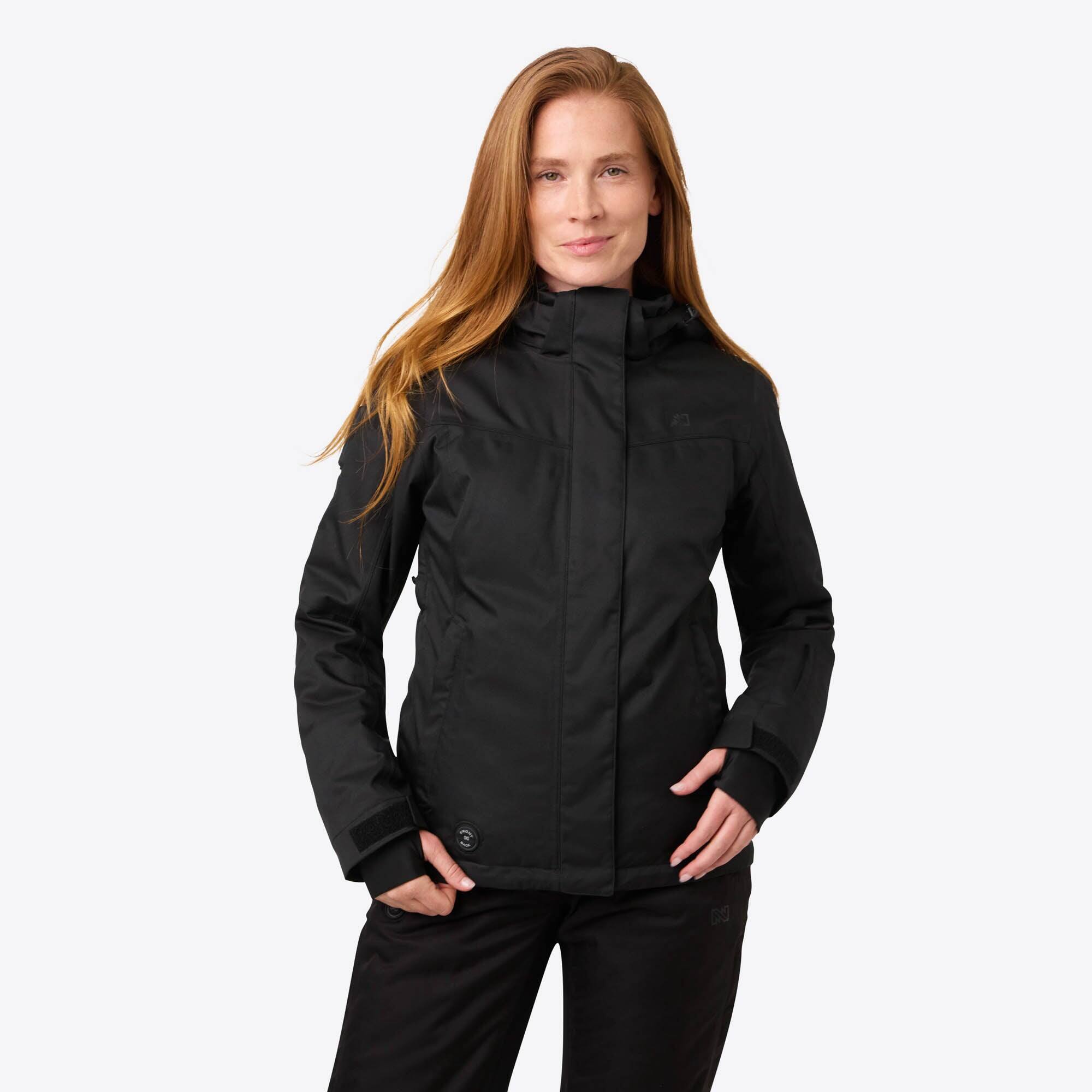 Front. Mobile Warming - Women's Denali Heated Snow Jacket - Black.