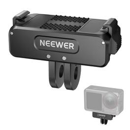 Neewer - Magnetic Quick Release Adapter for DJI Action Cameras - 1/4" Tripod Mount for Action 4/5 Pro - Black