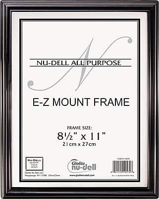 Nu-Dell - EZ Mount Document Frame, Plastic, 8 1/2 x 11 - Black price history on PriceWatchPro