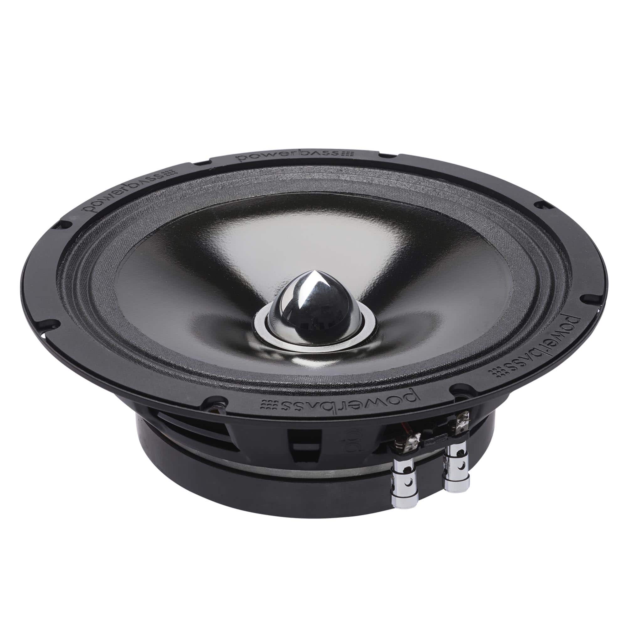Powerbass - 4XL-80T - 8" Shallow Mount Midrange Driver 4-Ohm - Black/Gray
