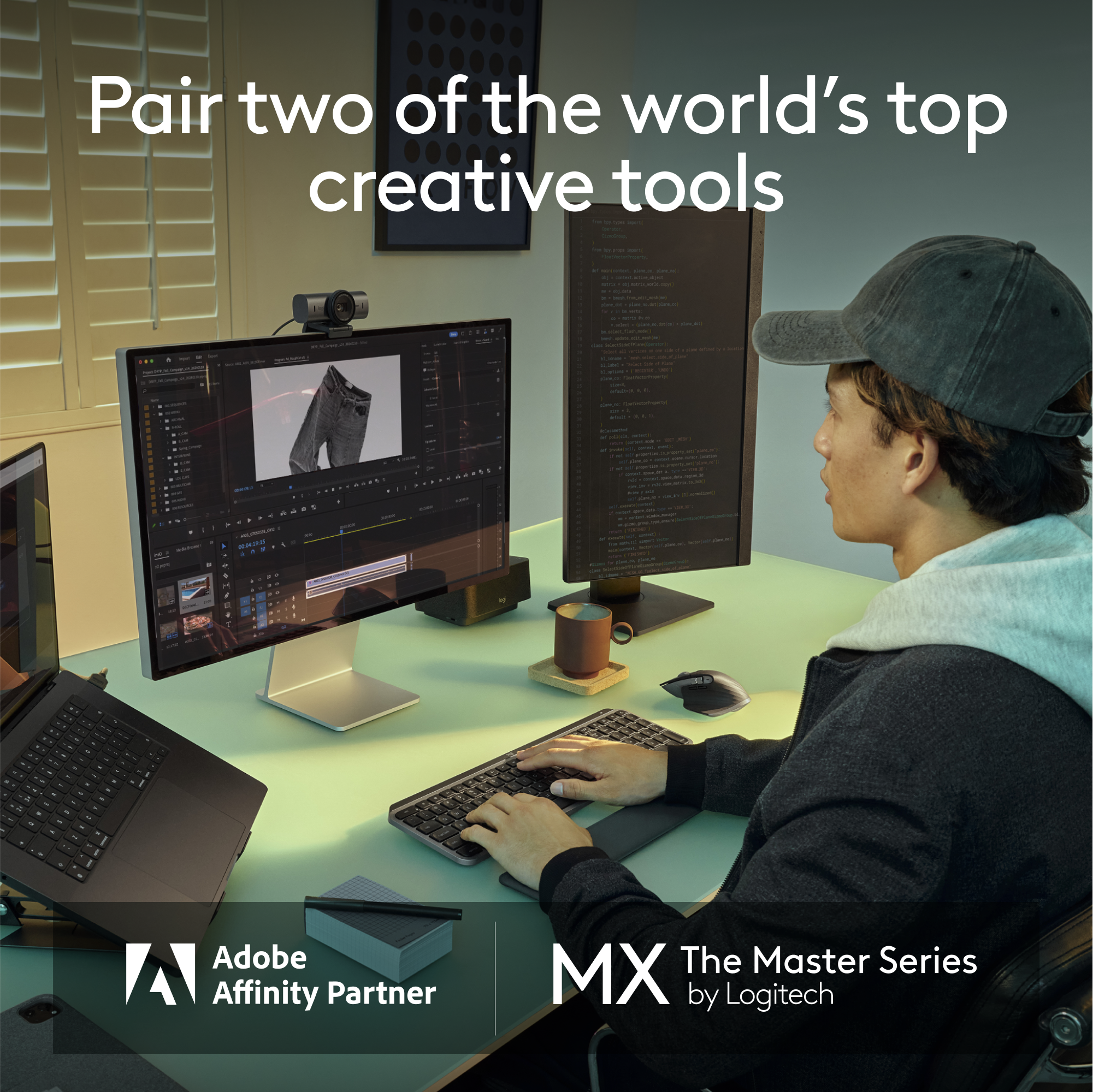 Pair two of the world's top creative tools - Adobe Affinity Partner MX by Logitech The Master Series.