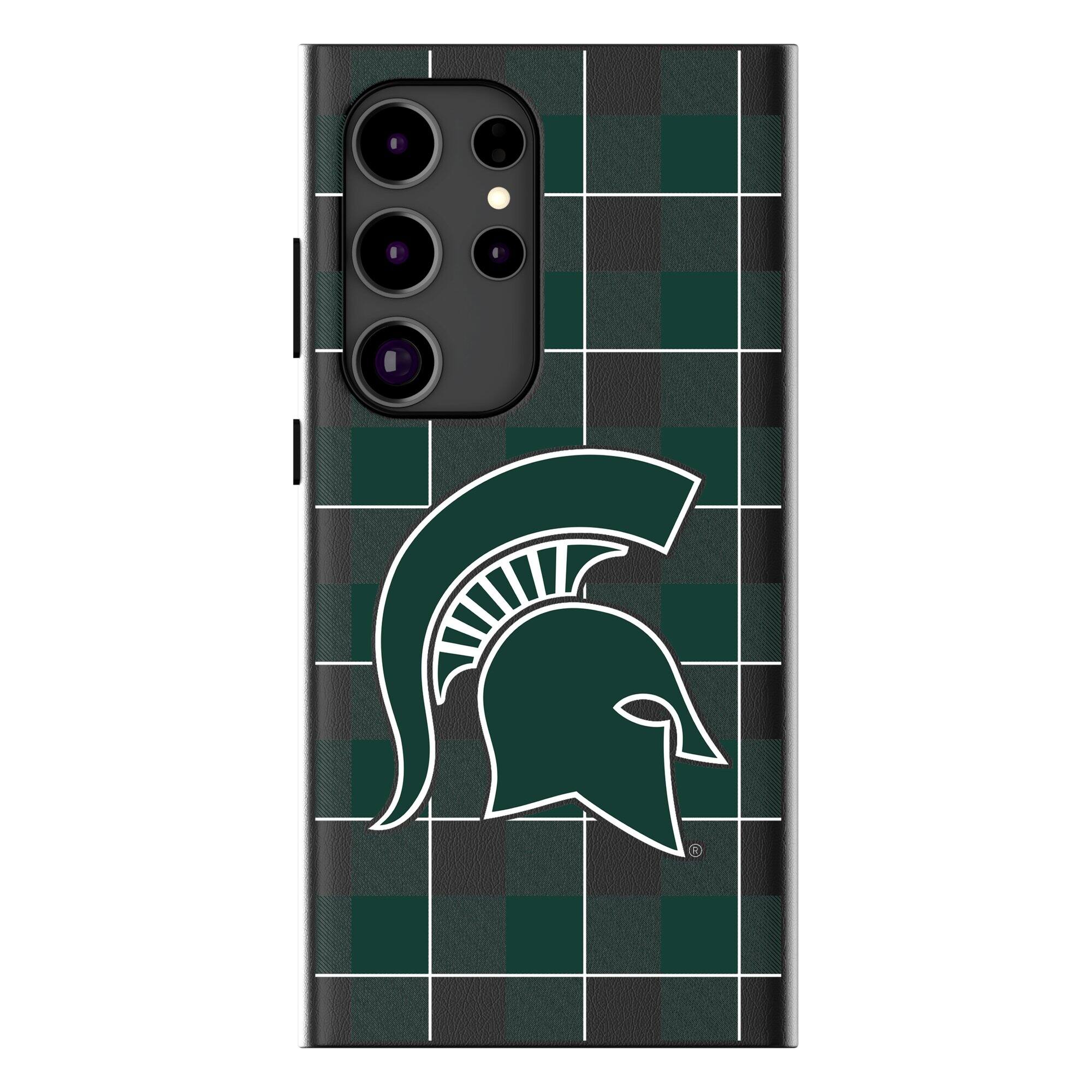 Keyscaper - NCAA - Michigan State Spartans Plaid Galaxy Magnetic Bump Case - S25 Ultra - Black price history on PriceWatchPro