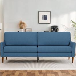 Dyonery - 88 "Sofa, a comfortable two-seater sofa, a modern large-sized sofa, no tools required for assembly - Blue