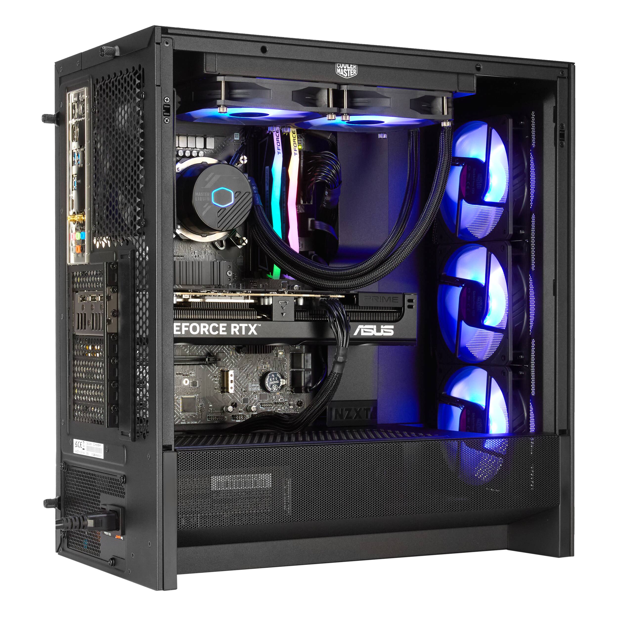 CULER MASTER - CUIO RANTS cus EFORCE RTX : FFORC F FEORCE : PRIME ASUS NZXT