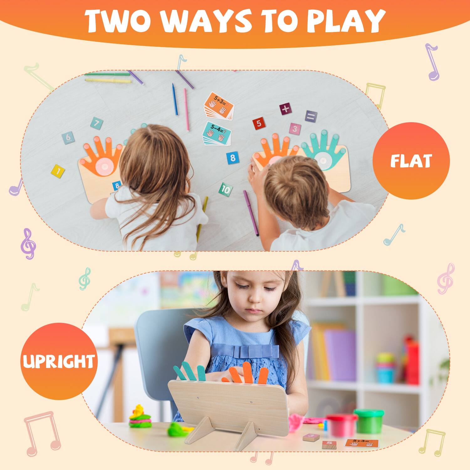 TWO WAYS TO PLAY

FLAT

UPRIGHT