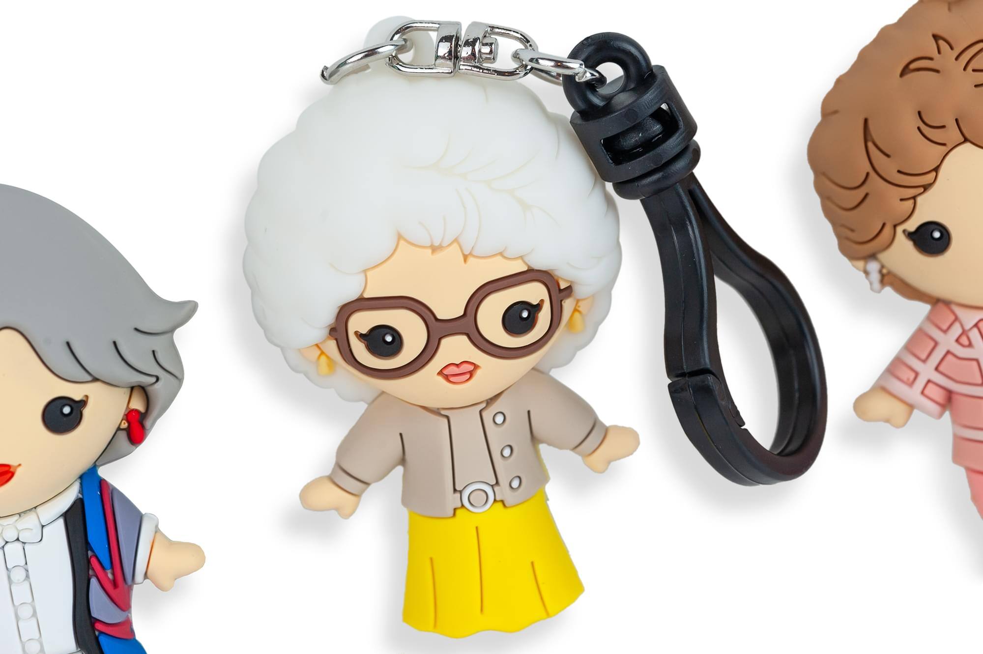 Alt View 10. Monogram - The Golden Girls 4-Piece Foam Figural Backpack Clip Figure Box Set Toynk Exclusive - Green.