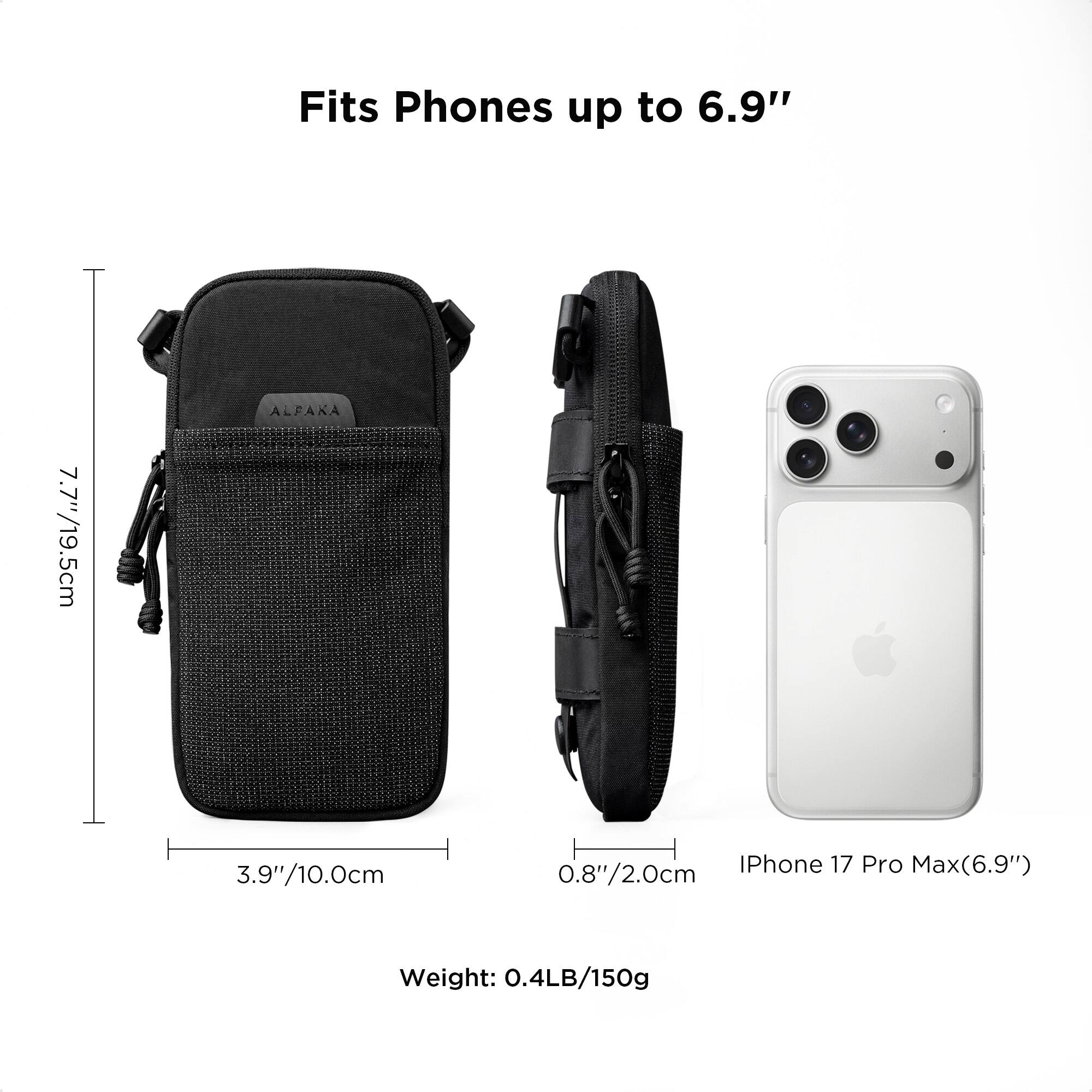 ALPAKA Crossbody Phone Bag & Travel Organizer – Modular Shoulder