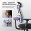 The text on the image is grouped and corrected as follows:

ULTRA ADAPTIVE Auto-following Lumbar Support Automatically Adjusts to Your Posture, Offering Consistent Lumbar Support