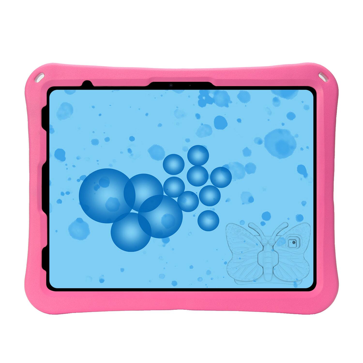 Alt View 1. Dteck - Kids Butterfly Case for Apple iPad Air (M4) 13" 2026-24 & iPad Pro 13/12.9",Rugged 3D Cartoon EVA Shockproof Stand Cover - Rose.
