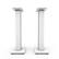 Left. Kanto - 30" Fillable Speaker Stands with Isolation Feet and Fillable Channel, Pair - White.