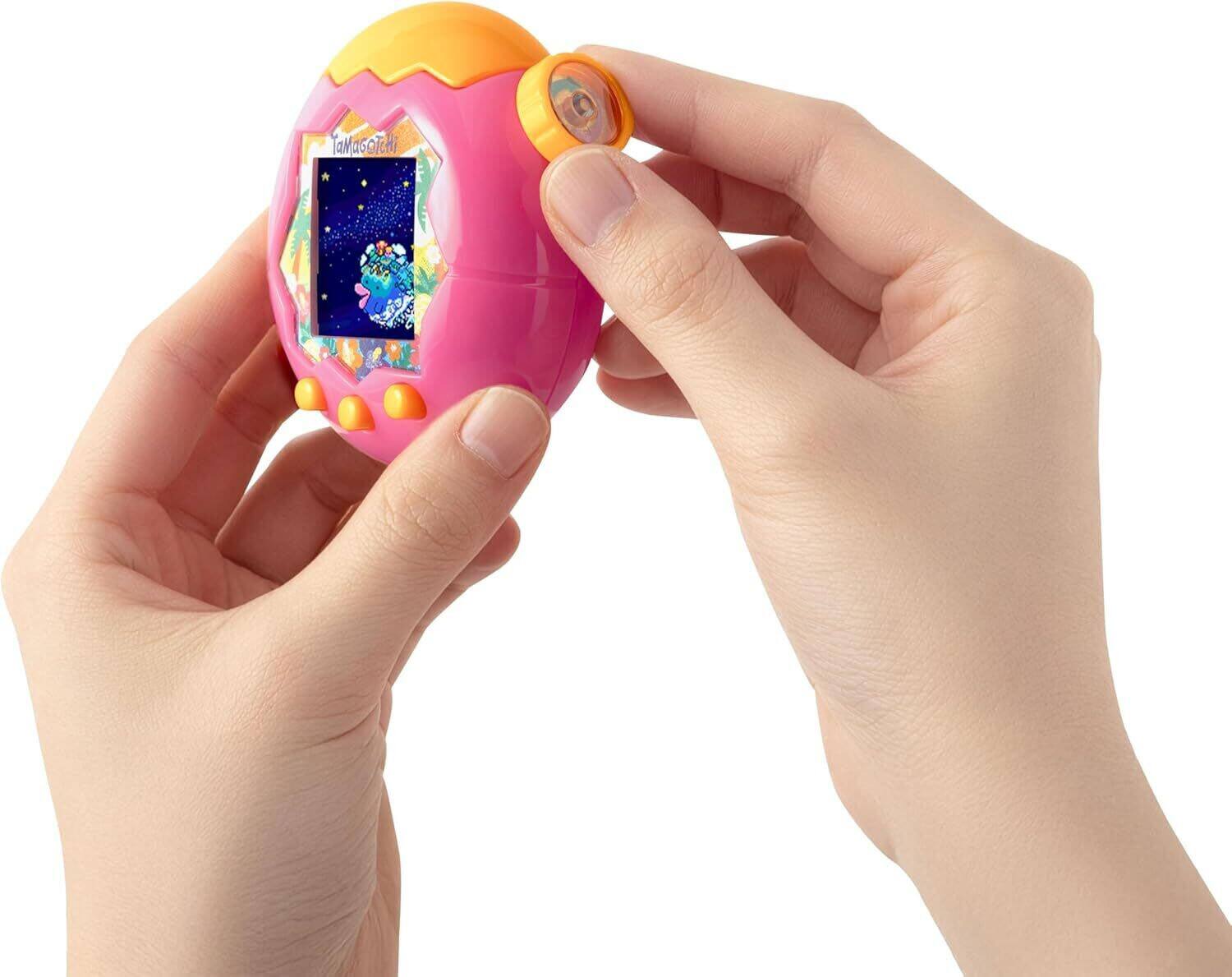 Alt View 4. Bandai - Bandai Tamagotchi Paradise - Orange Tropics Interactive Digital Pet Toy - Orange.