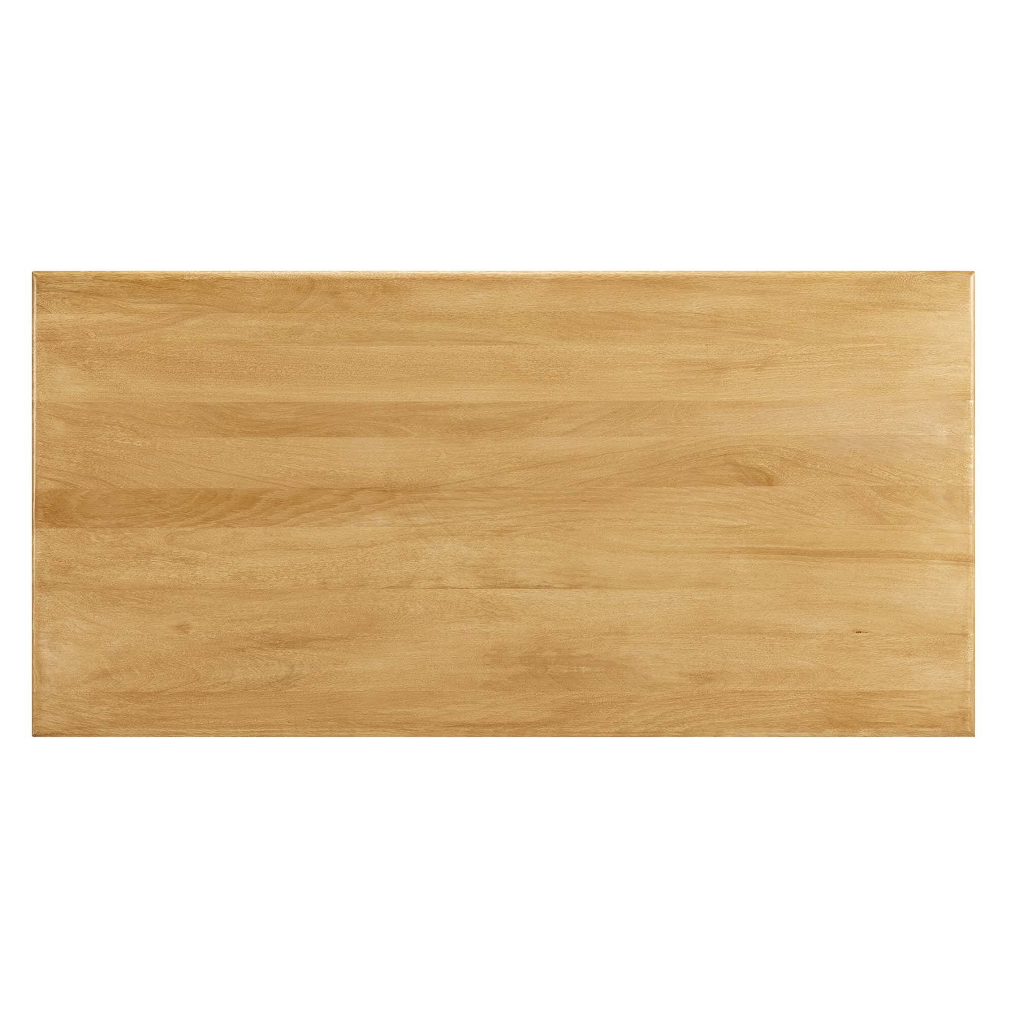 Alt View 4. Modway - Rivian Rectangular 70" Wood Dining Table by Modway - Oak.