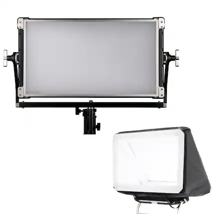 Front. Creamsource - Creamsource Vortex8 Soft 2x1 650W RRGBBW LED Light Panel,w/AIRGLOW 2x1 Booklight.