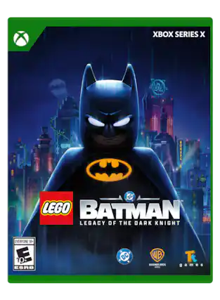 XBOX SERIES X
LEGO BATMAN: LEGACY OF THE DARK KNIGHT
EVERYONE 10+
ESRB 10+
DC
WB
WARNER BROS. GAMES
TT games - E10+ (Everyone 10+)