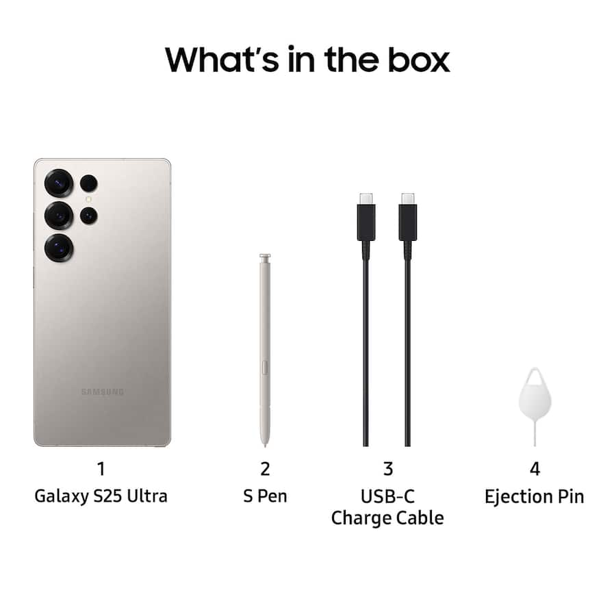 Samsung Galaxy S25 Ultra 256GB (Unlocked) Titanium Gray SM Samsung Galaxy S25 Ultra 256GB (Unlocked) Titanium Gray SM