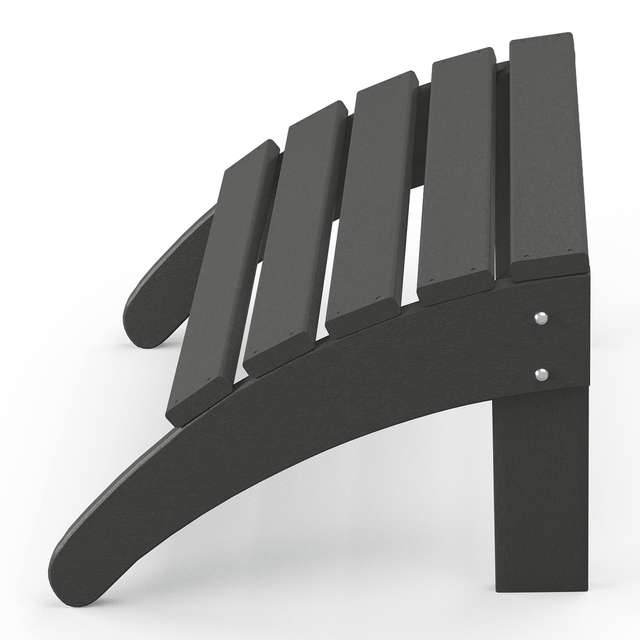 Back. WestinTrends - WestinTrends Malibu Outdoor folding ottoman for Adirondack chair - Gray.